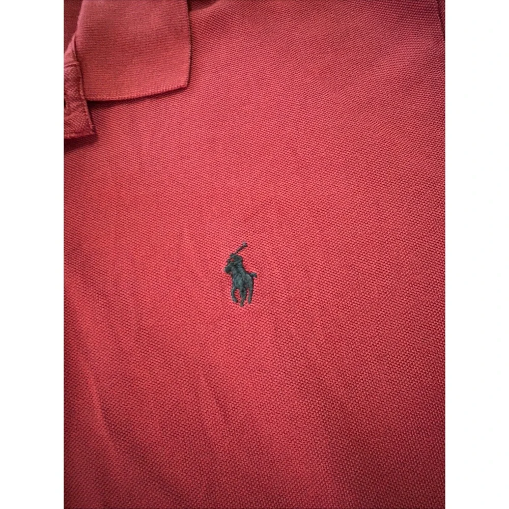 Ralph‎ Lauren Polo Shirt Men's Sz XXL Y2K Vintage Red Green Horse Trendy Preppy